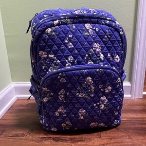 Vera Bradley Wild Roses Quilted Backpack